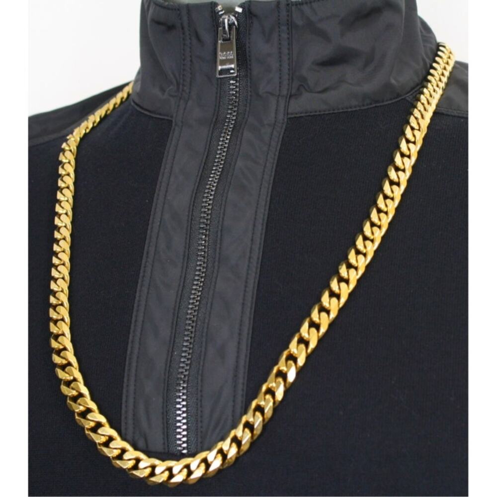 Gold Gods 18K GP Miami Cuban Link Chain Necklace 29" Gold Plated